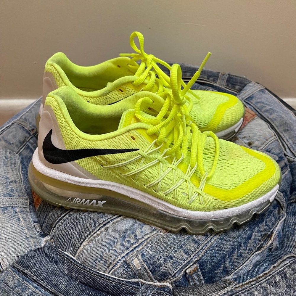 NIKE AIR MAX Womens NEON YELLOW Sz 7